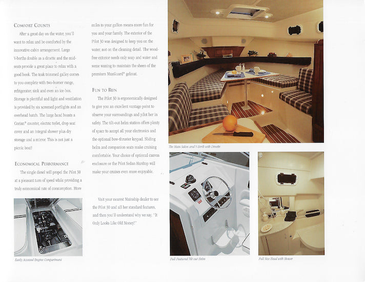 Mainship Pilot 30 Brochure