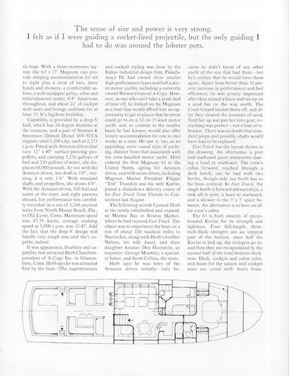 Magnum 63 Yachting Magazine Reprint Brochure