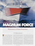 Magnum 53 Sea Magazine Reprint Brochure