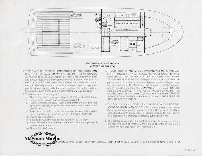 Magnum Maltese 38 Specification Brochure