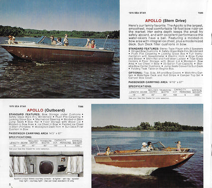 Glastex Sea Star / Mach I 1979 Brochure