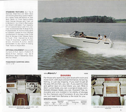 Glastex Sea Star / Mach I 1979 Brochure