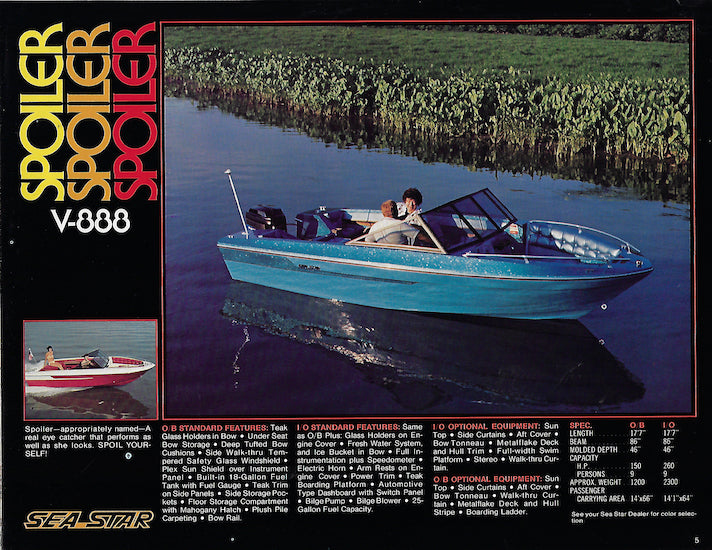 Glastex Sea Star / Mach I 1980 Brochure