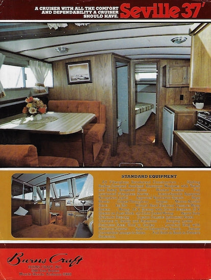 Burns Craft Seville 37 Sports Sedan Brochure