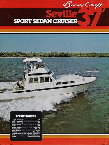 Burns Craft Seville 37 Sports Sedan Brochure