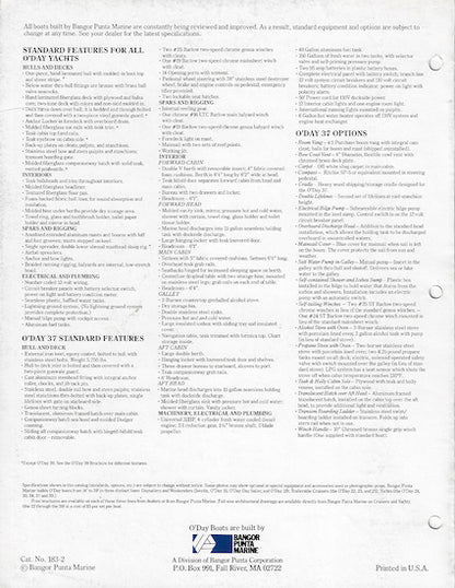 O'Day 37 Brochure