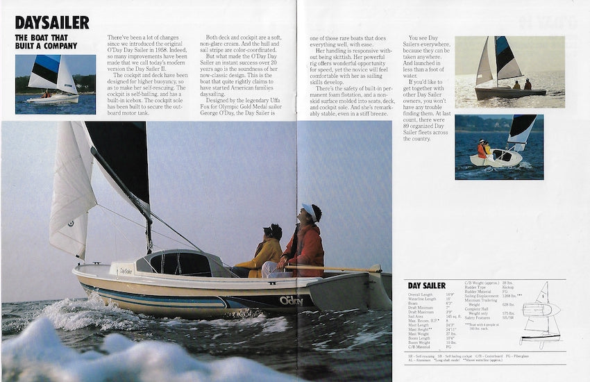 O'Day 1981 Daysailers Brochure