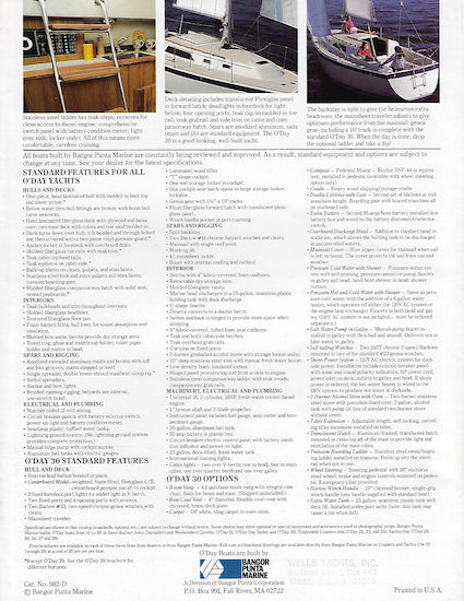 O'Day 30 Brochure