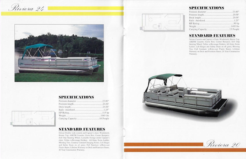 Madsen 1990s Pontoon Brochure