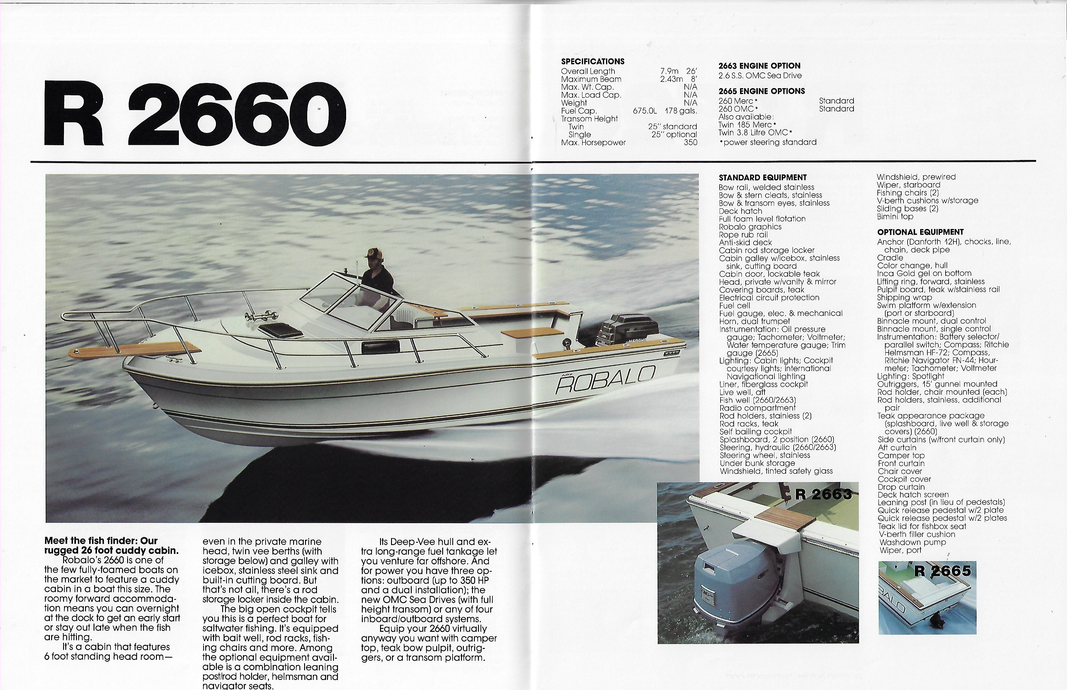 Robalo 1982 Brochure – SailInfo I boatbrochure.com