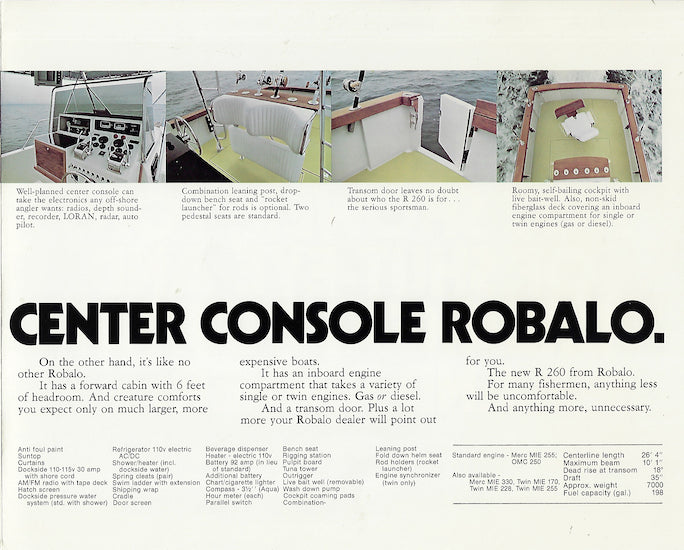Robalo R260 Brochure