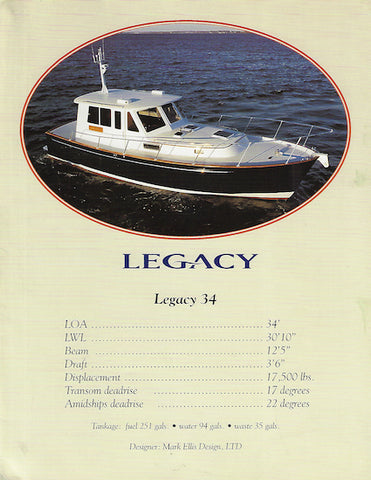 Freedom Legacy 34 Sedan Brochure Package
