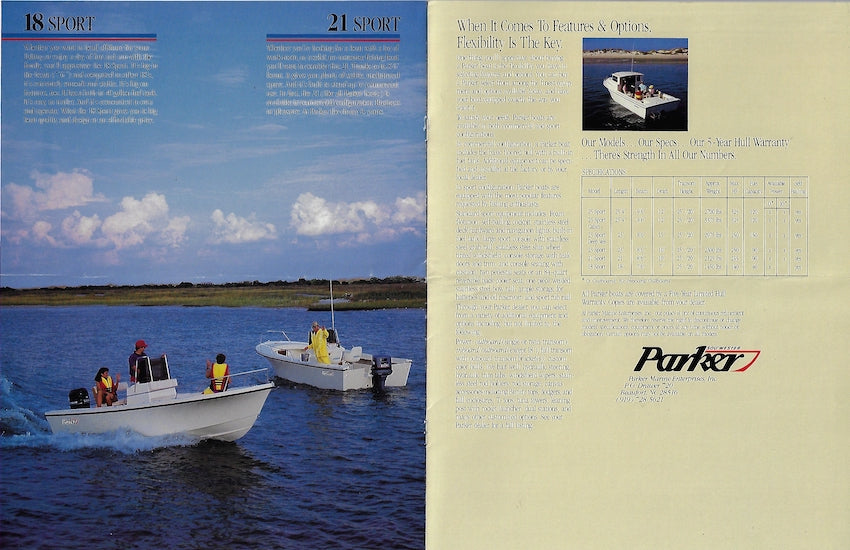 Parker 1990s Brochure
