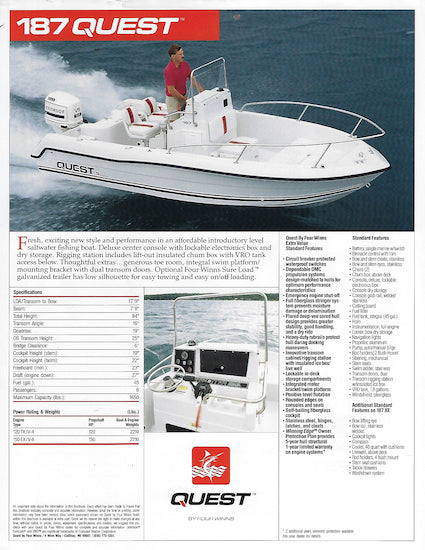 Four Winns Quest 187 Brochure