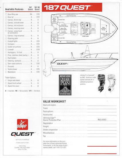 Four Winns Quest 187 Brochure