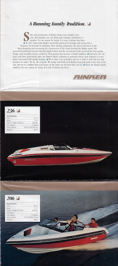 Rinker 1980s Poster Brochure