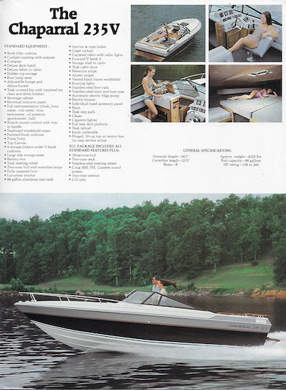 Chaparral 1983 Brochure