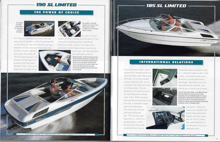 Chaparral 1994 Brochure