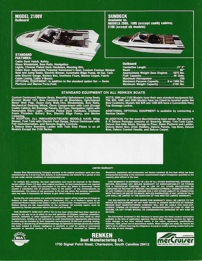 Renken 1980s Brochure