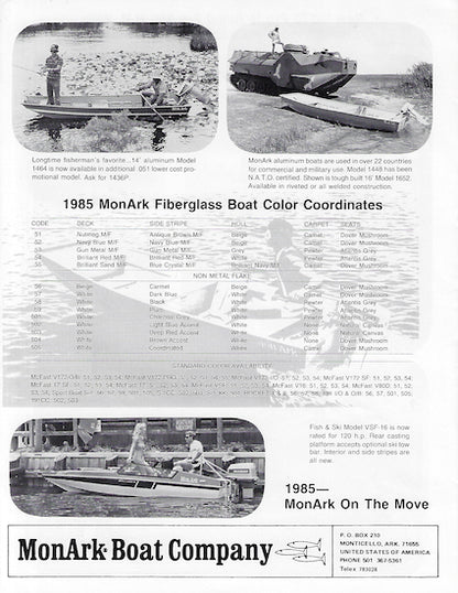 Monark 1985 Dealer Brochure