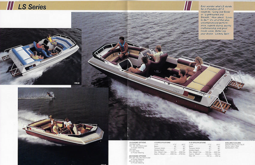 Harris 1987 FloteDek Deck Boat Brochure