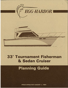 Egg Harbor 33 Tournament Fisherman & Sedan Cruiser Specification Brochure