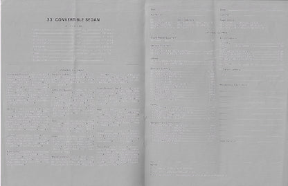 Egg Harbor 33 Convertible Sedan Specification Brochure