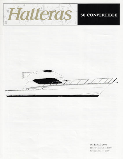 Hatteras 50 Convertible Specification Brochure – SailInfo I ...