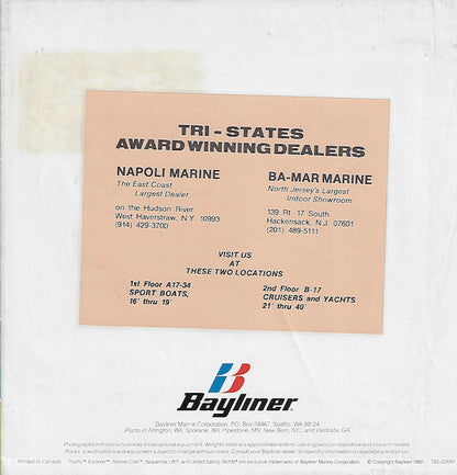 Bayliner 1983 Poster Brochure