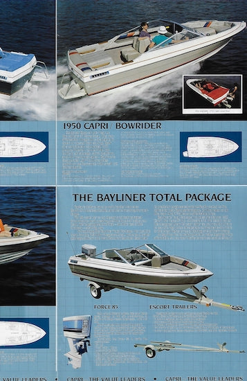 Bayliner 1983 Poster Brochure