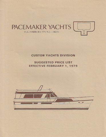 Pacemaker 1979 Price List Brochure
