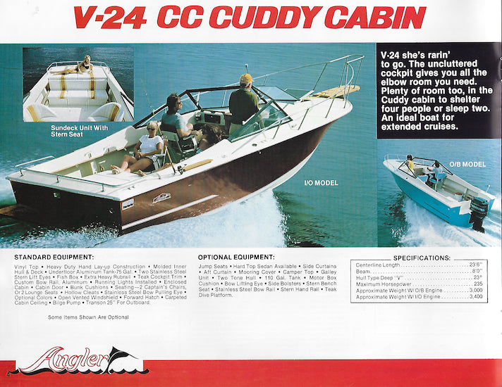 Angler 1984 Brochure