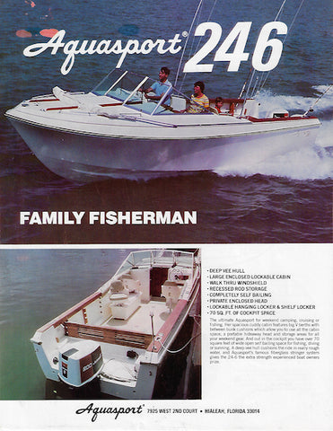 Aquasport 246 Family Fisherman Brochure