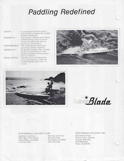 Laser Blade Brochure