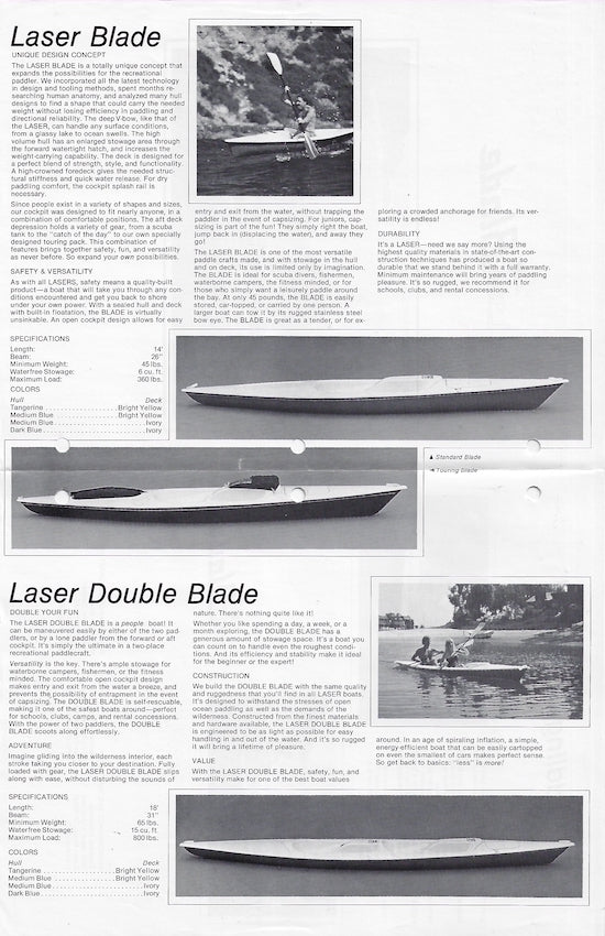 Laser Blade Brochure