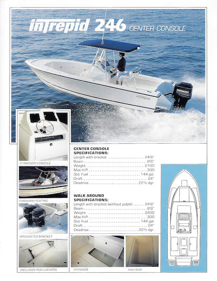 Intrepid 246 Center Console & Walkaround Brochure