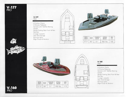 Ray-Craft 1986 Bass Boat Brochure