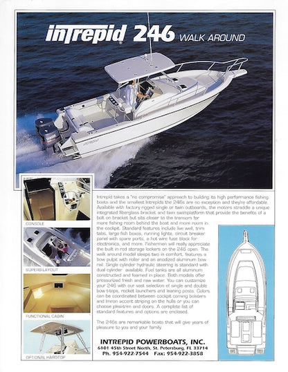 Intrepid 246 Center Console & Walkaround Brochure