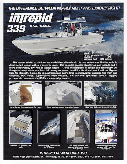 Intrepid 339 Center Console Brochure