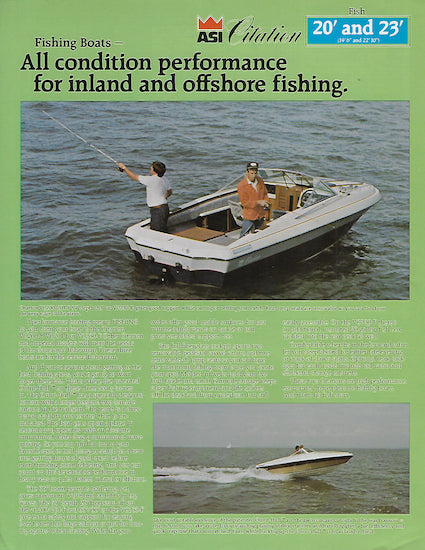 Citation 20 & 23 Fishing Brochure