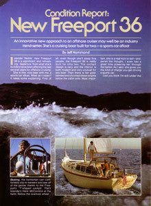 Islander Freeport 36 Motor Boating & Sailing Magazine Reprint