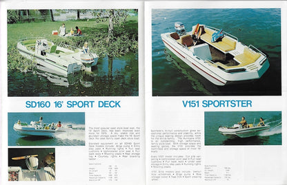 Hurricane 1980 Pontoon Brochure