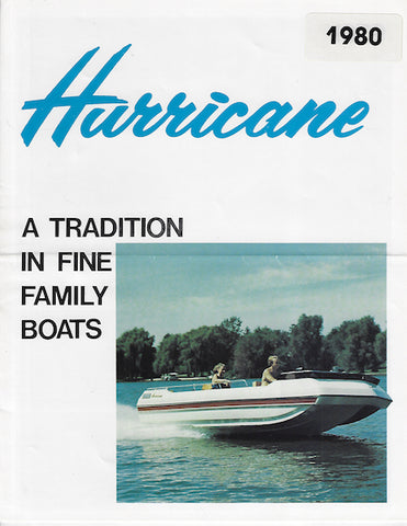 Hurricane 1980 Pontoon Brochure