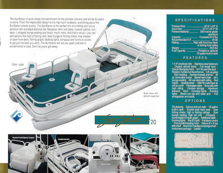 Premier 1993 Pontoon Brochure SailInfo I