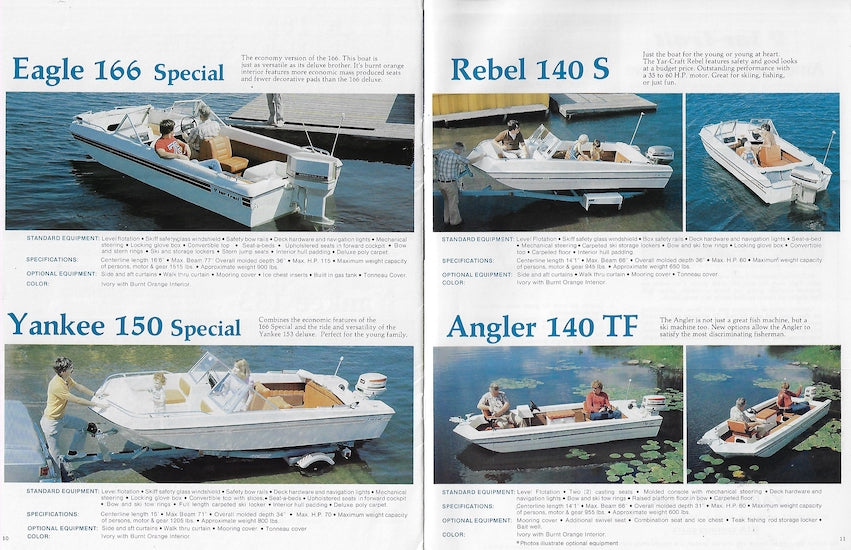 Yar-Craft 1980 Brochure