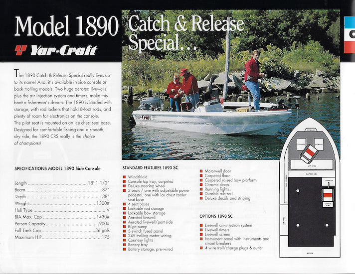 Yar-Craft 1993 Brochure