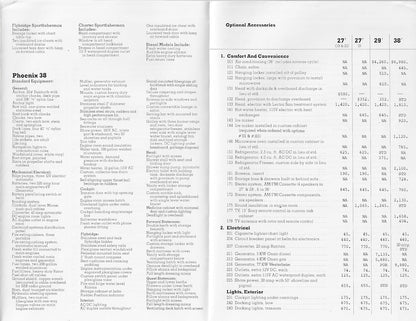 Phoenix 1983 / 1984 Specification & Price Brochure