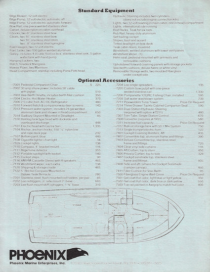 Phoenix 27 Outboard Brochure