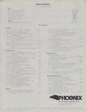 Phoenix 29 Hardtop Specification Brochure