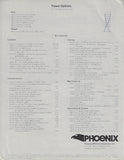 Phoenix 29 Flybridge Cruiser Specification Brochure